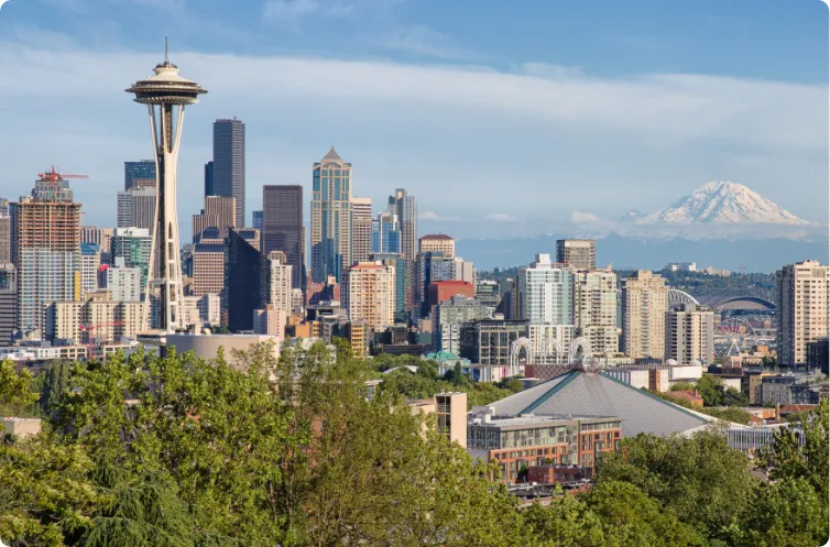 skyline of seattle washington