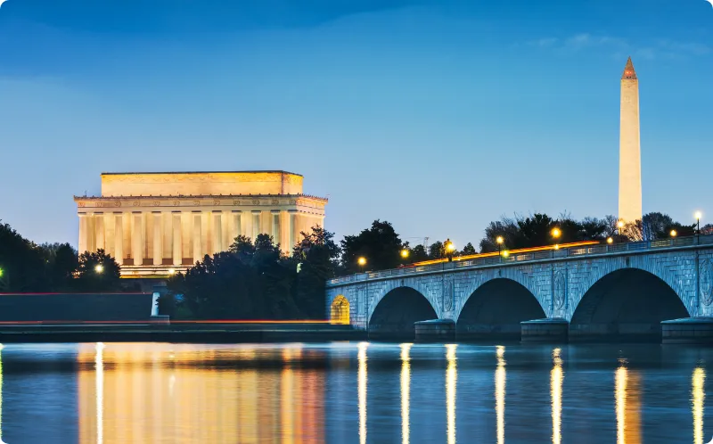 skyline of washington dc