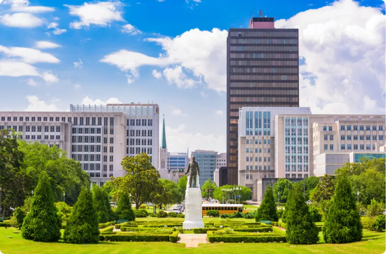 skyline of baton rouge louisiana